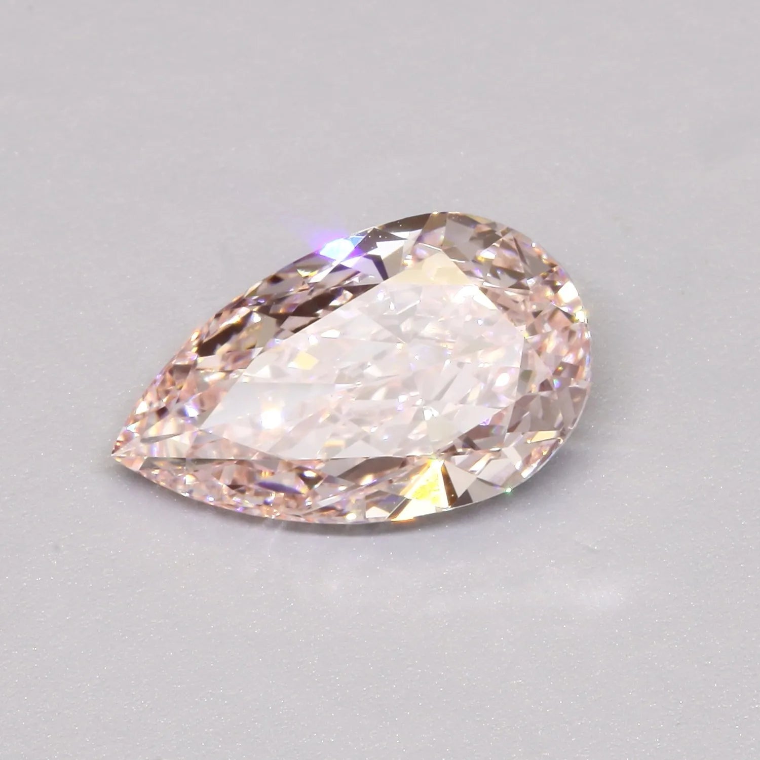 3.01ct Pear Lab Grown Diamond (Colour Fancy Intense Pink, Clarity VS1, IGI Certified)