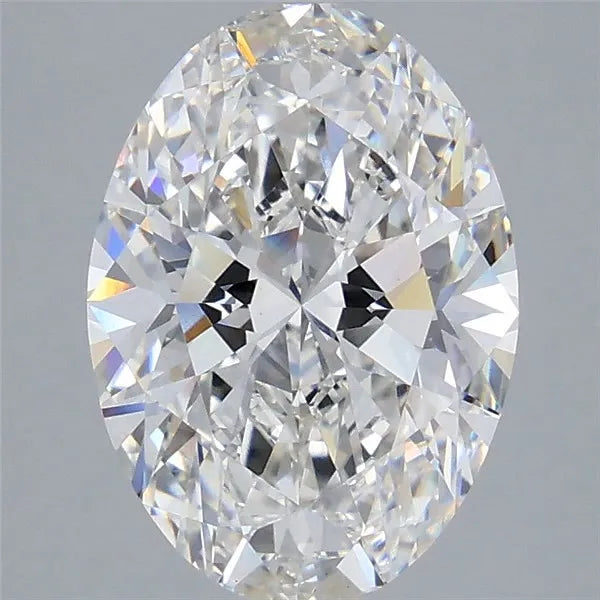 4.10ct Oval Lab Grown Diamond (Colour G, Clarity VVS2, IGI Certified)