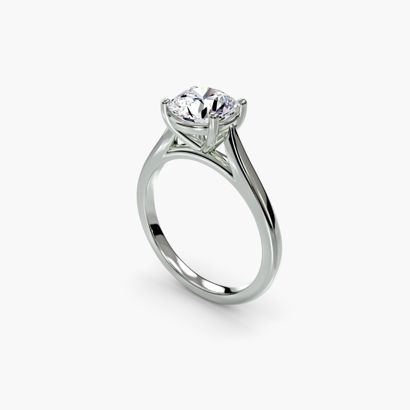4ct Round Brilliant Lab Grown Diamond Ring