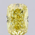 5.01ct Cushion modified Lab Grown Diamond (Colour Fancy Intense Yellow, Clarity VS1, IGI Certified)