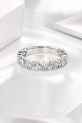 Mixed-Cut Cluster Eternity Band – White Gold