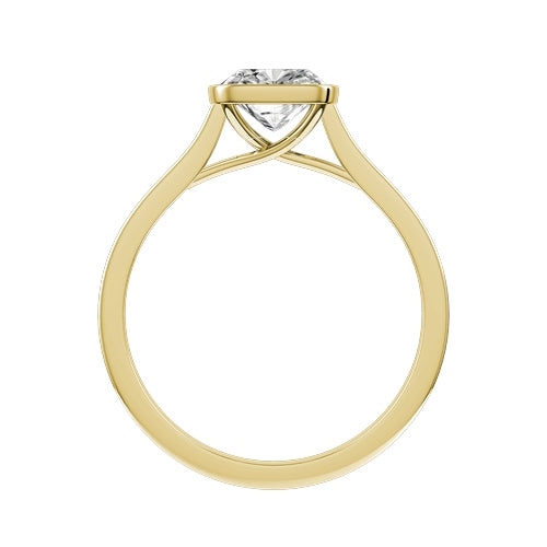 Cushion Lab-grown Diamond Bridal Ring — front