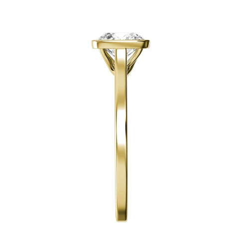 Cushion Lab-grown Diamond Bridal Ring — side