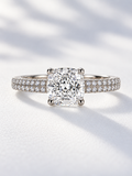 The Camille | 1.5ct Cushion Cut Lab Grown Diamond Engagement Ring | 9k White Gold