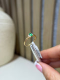 Pre-Loved 9k Gold Emerald & Diamond Ring