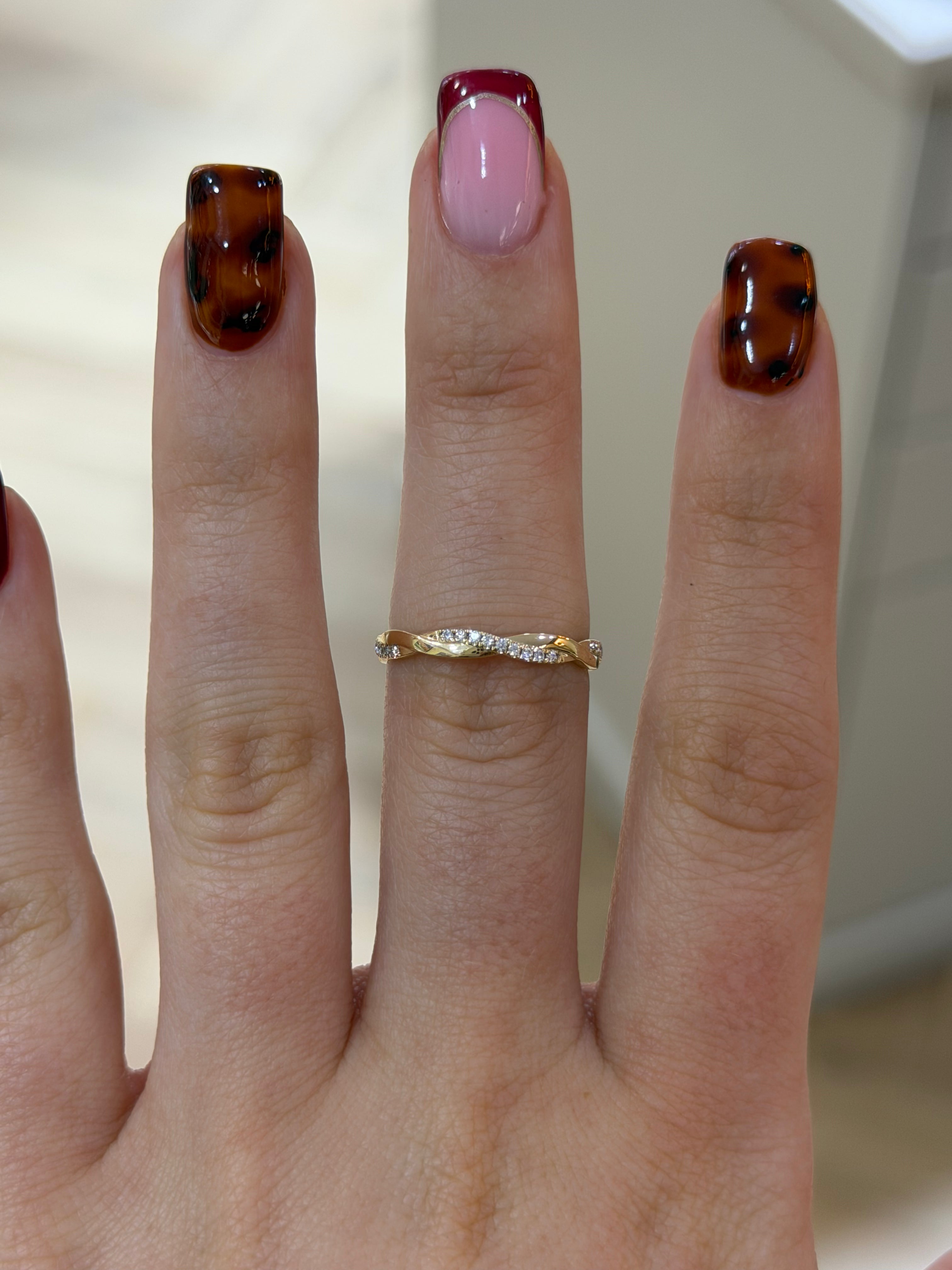 Rope Twist Wedding Band