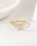 Dainty Marquise Wishbone Band