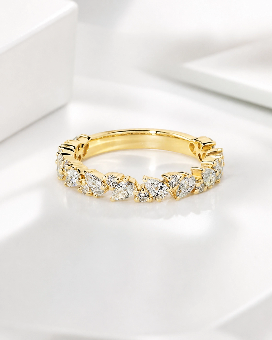Fan Cluster Eternity Band