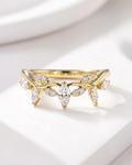 Leaf Cluster Wishbone Band