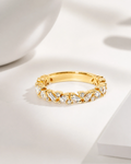 Mixed-Cut Cluster Eternity Band