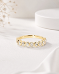 Oval Bezel Eternity Band