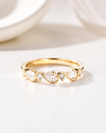 Pear Swirl Eternity Band