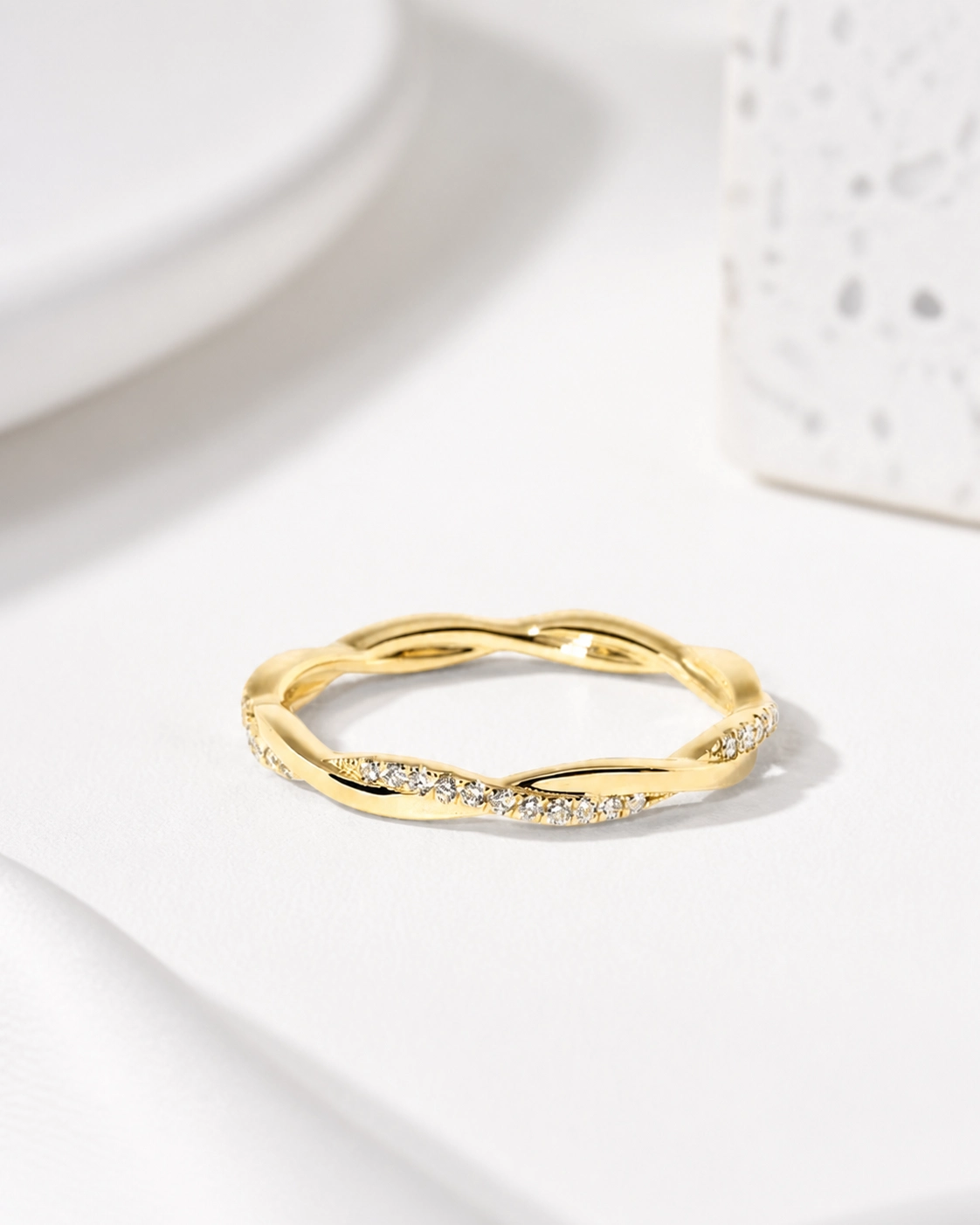 Rope Twist Wedding Band