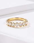 Swirl Bezel Eternity Band