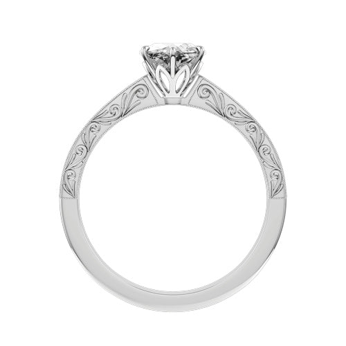 Marquise Lab-grown Diamond Bridal Ring — front