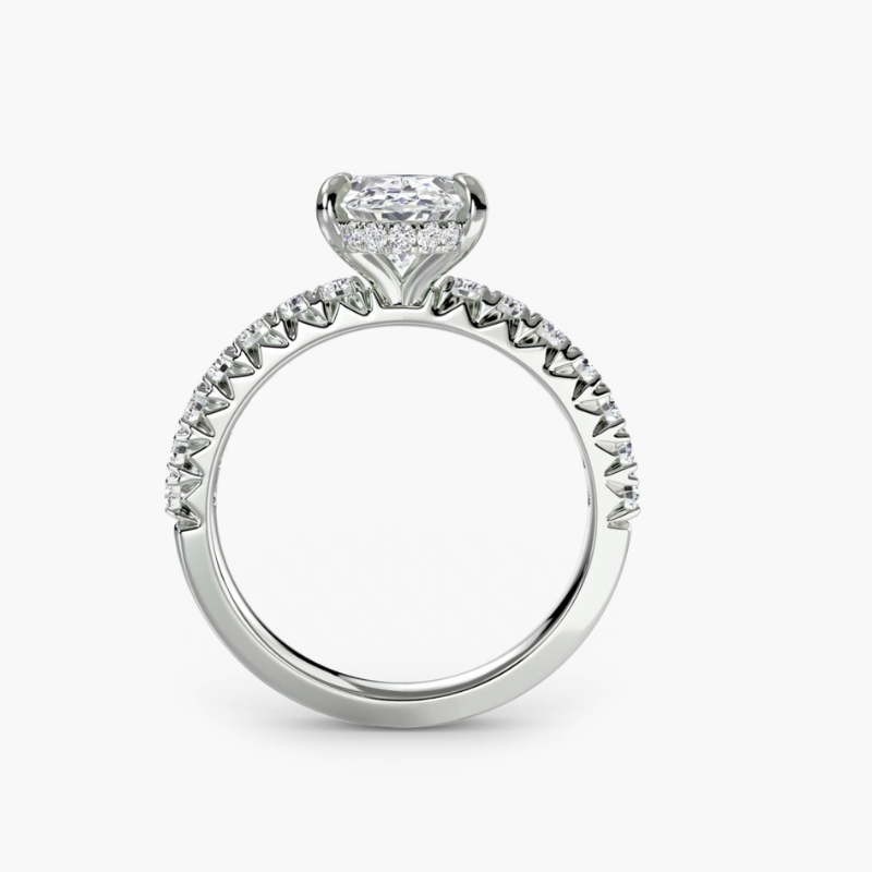 3.04ct Oval Lab Grown Diamond Ring