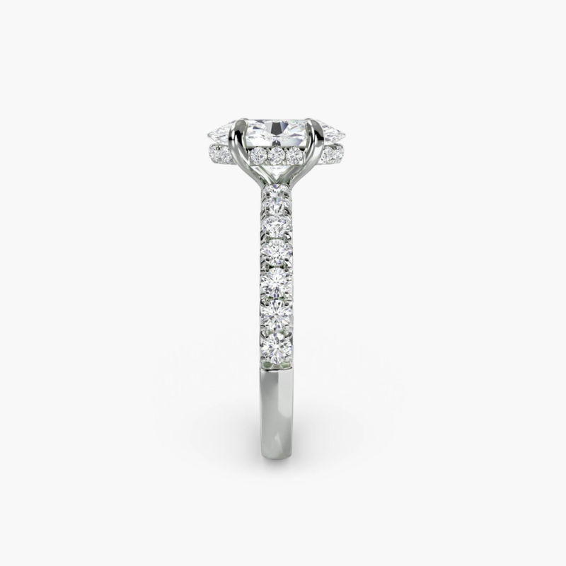 3.04ct Oval Lab Grown Diamond Ring