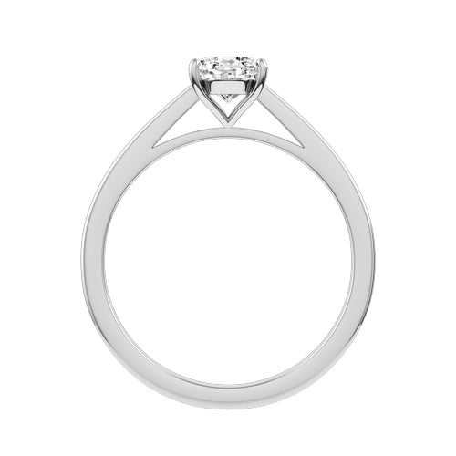 Oval Lab-grown Diamond Bridal Ring — front