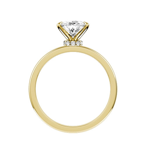 Oval Lab-grown Diamond Bridal Ring — front