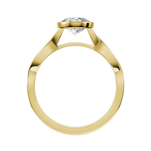 Oval Lab-grown Diamond Bridal Ring — front