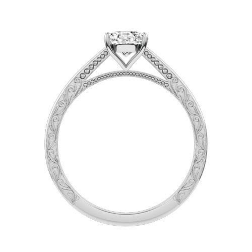 Oval Lab-grown Diamond Bridal Ring — front