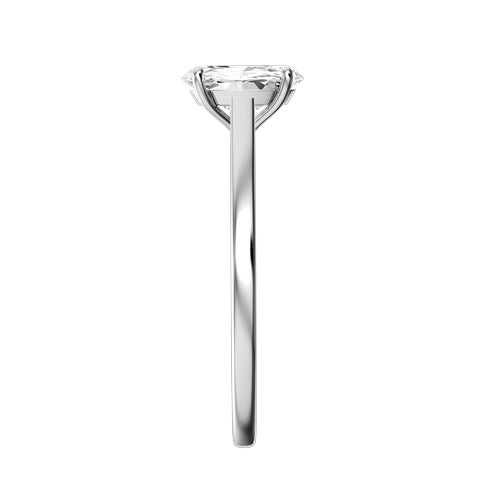 Oval Lab-grown Diamond Bridal Ring — side