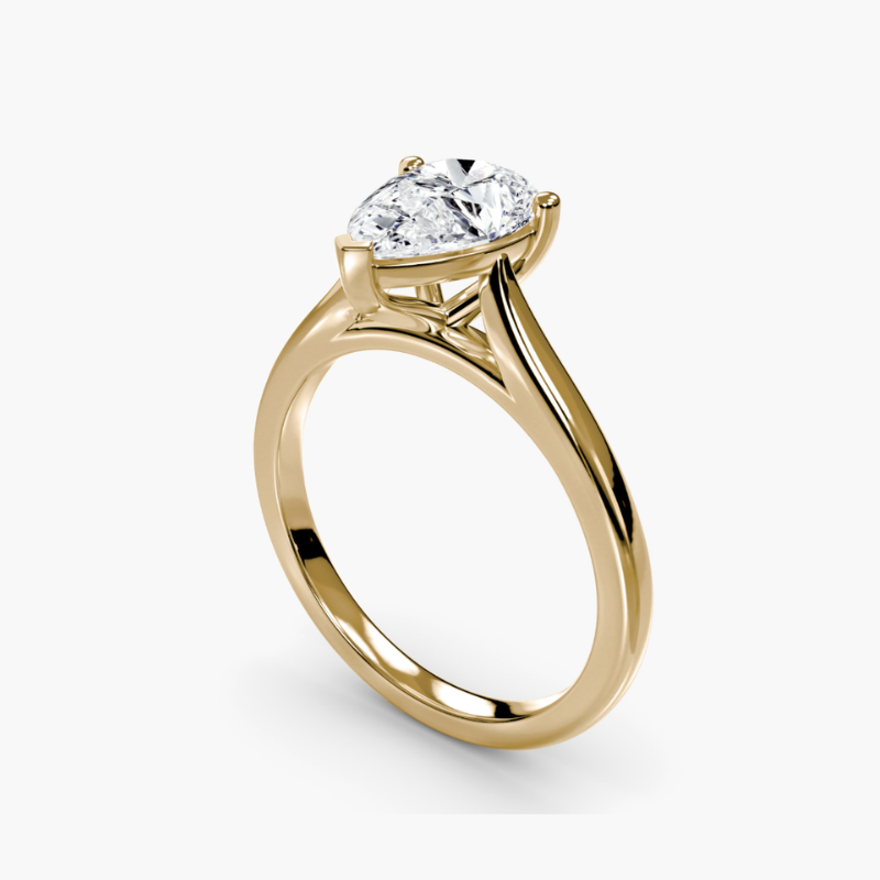 2.02ct Pear Shape Lab Grown Diamond Ring