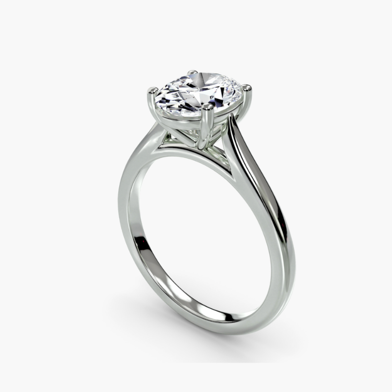 2.03ct Oval Lab Grown Diamond Ring