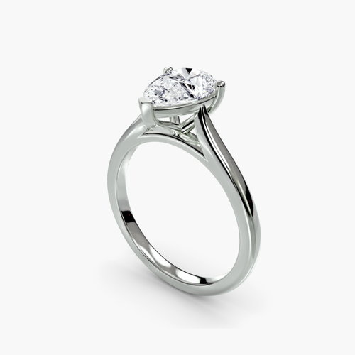 2.03ct Pear Shape Lab Grown Diamond Ring